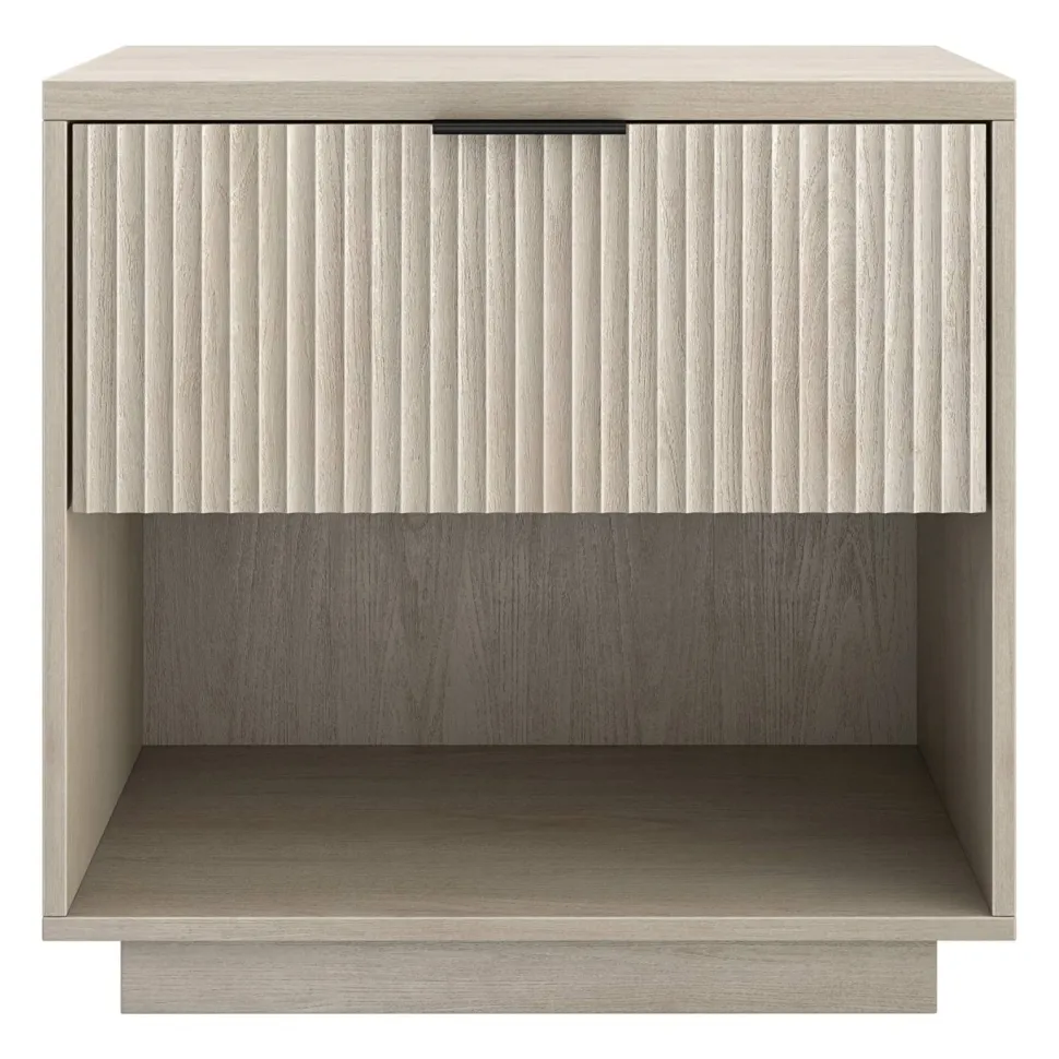 Karten 24" Wide Rectangular Nightstand in Alder White