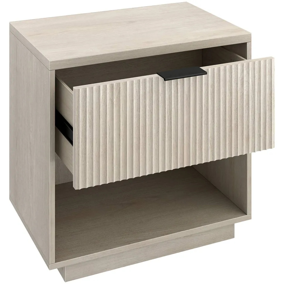 Karten 24" Wide Rectangular Nightstand in Alder White