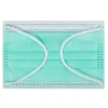 Kata 3-Ply Pleated Disposable Children's Face Masks, One Size, Green, Box Of 50 Masks