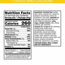 Keebler Cheese And Cheddar Sandwich Crackers, Pack Of 12