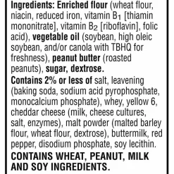 Keebler Sandwich Crackers, Single Serve Snack Crackers, Office and Kids Snacks, Big Snack Pack, Cheese and Peanut Butter, 21.6oz Tray (12 Packs)