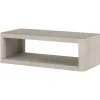 Kellan 47" Wide Rectangular Coffee Table in Alder White