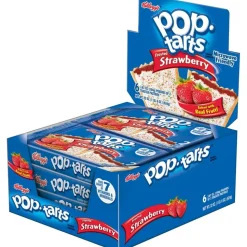 Kellogg's Pop Tarts, Frosted Strawberry, 3.67 oz, 2/Pack, 6 Packs/Box