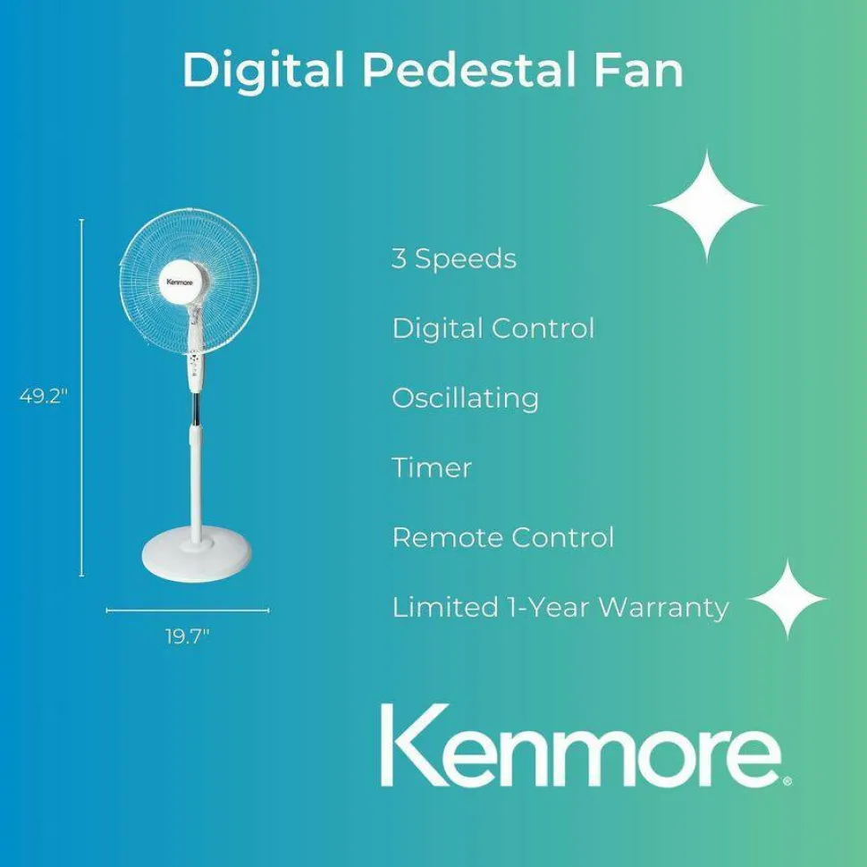 Kenmore 12" Pedestal Fan