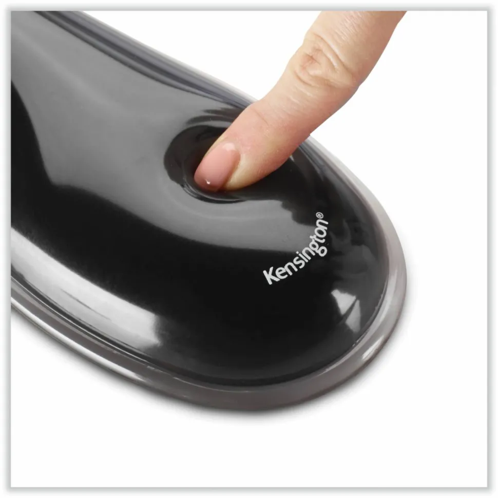 Kensington Duo Gel Mouse Pad Wrist Rest, Black/Blue