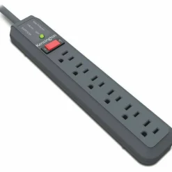 Kensington Guardian Surge Protector, 6 AC Outlets, 15 ft Cord, 540 J, Gray