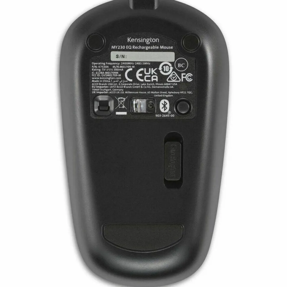 Kensington MY230 EQ Rechargeable Mouse - Wireless - Midsize