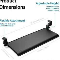 Kensington SmartFit Clamp-On Keyboard Drawer