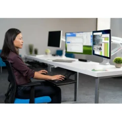 Kensington SmartFit Mounting Arm for Monitor - Gray - Landscape/Portrait