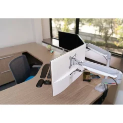 Kensington SmartFit Mounting Arm for Monitor - Gray - Landscape/Portrait