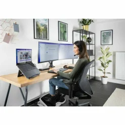 Kensington SmartFit Mounting Arm for Monitor, Flat Panel Display, Curved Screen Display - Black - Adjustable - 59601
