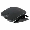Kensington SmartFit Solemate Plus Foot Rest - 3.50" to 5" Adjustable Height - 30° Tilt - Black - 1 Each - TAA Compliant