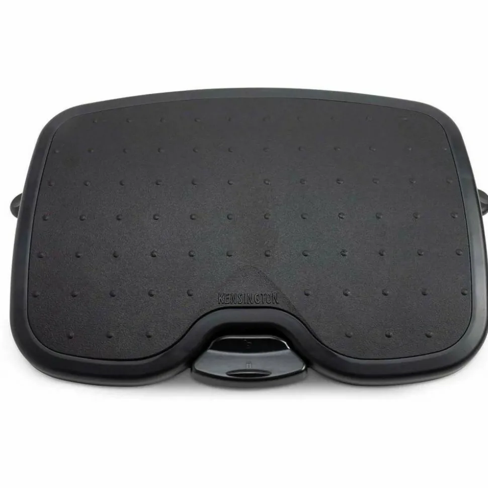 Kensington SmartFit Solemate Plus Foot Rest - 3.50" to 5" Adjustable Height - 30° Tilt - Black - 1 Each - TAA Compliant