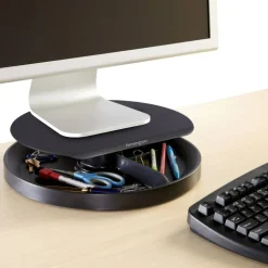 Kensington SmartFit Spin2 Monitor Stand - 40 lb Load Capacity - Desktop - Black - TAA Compliant
