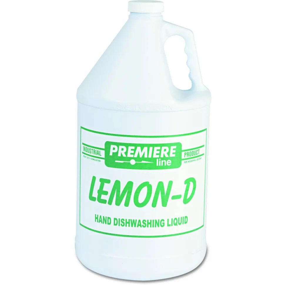 KESS Lemon-D Dishwashing Liquid, Lemon Scent, 1 gal Bottle, 4/Carton