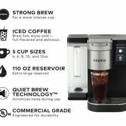 Keurig K-2550 Commercial Single Serve Coffee Maker With 110oz. Water Reservoir
