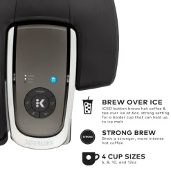 Keurig K-1550 Single Serve Coffee Maker Bundle with 8 Boxes Of K-Cup Pods (190 pods)