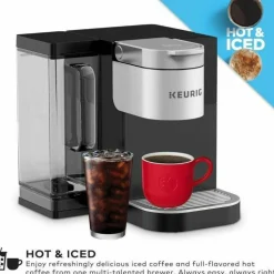 Keurig K-2550 Single-Serve Commercial K-Cup Pod Coffee Maker With 110oz Water Reservoir Bundle, Black/Silver