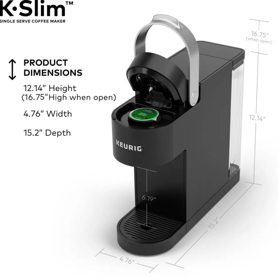 Keurig K-Slim Single-Serve Coffee Maker, Black