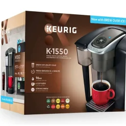 KeurigK-1550 Brewer, 96oz Reservoir, Single Serve K-Cup Pod Small Business Coffee Maker, Black