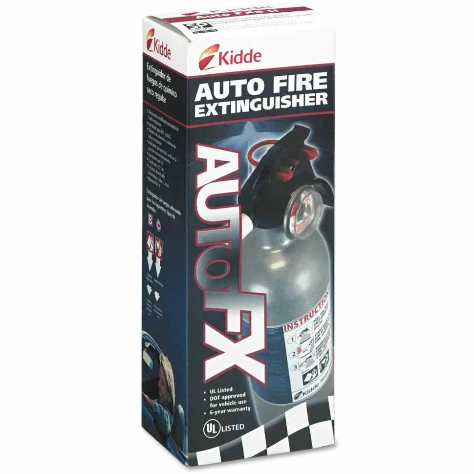Kidde Fire Auto Fire Extinguisher - Impact Resistant, Easy to Use, Dust Resistant, Rust Resistant - White