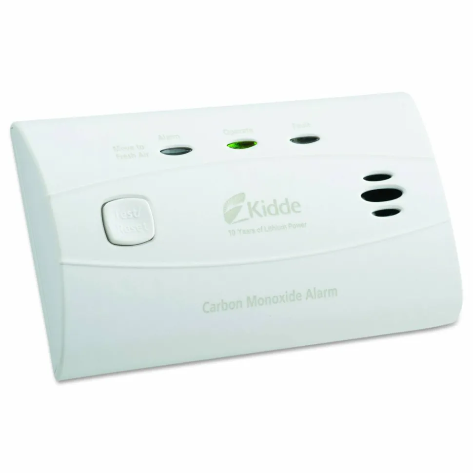 Kidde Sealed Battery Carbon Monoxide Alarm, Lithium-Ion Battery, 4.5 x 1.5 x 2.75