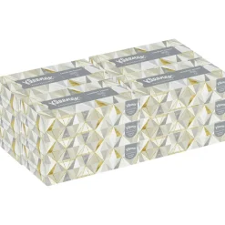 Kimberly Clark Kleenex Professional 2 Ply Facial Tissue, Flat Box, White, 125 Tissues Per Box, Case Of 12 Boxes