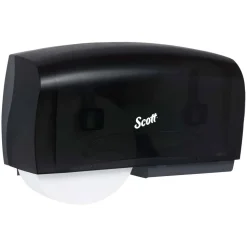 Kimberly Clark IN-SIGHT Coreless Twin Jumbo-Roll Tissue Dispenser, Smoke/Gray