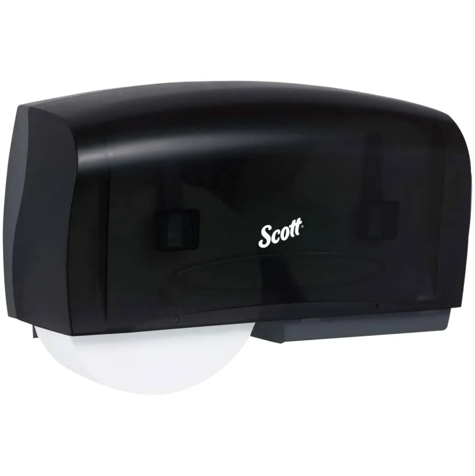 Kimberly Clark IN-SIGHT Coreless Twin Jumbo-Roll Tissue Dispenser, Smoke/Gray