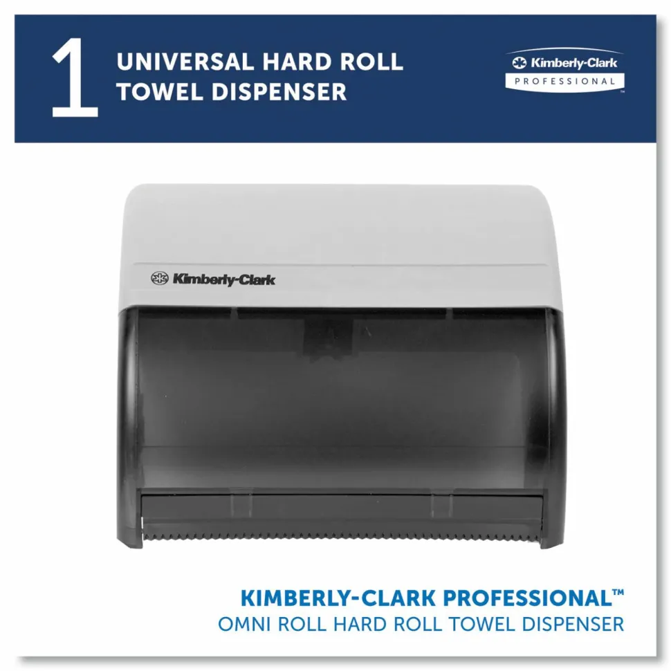 Kimberly-Clark Professional* Omni Roll Towel Dispenser, 10.5 x 10 x 10, Smoke Gray