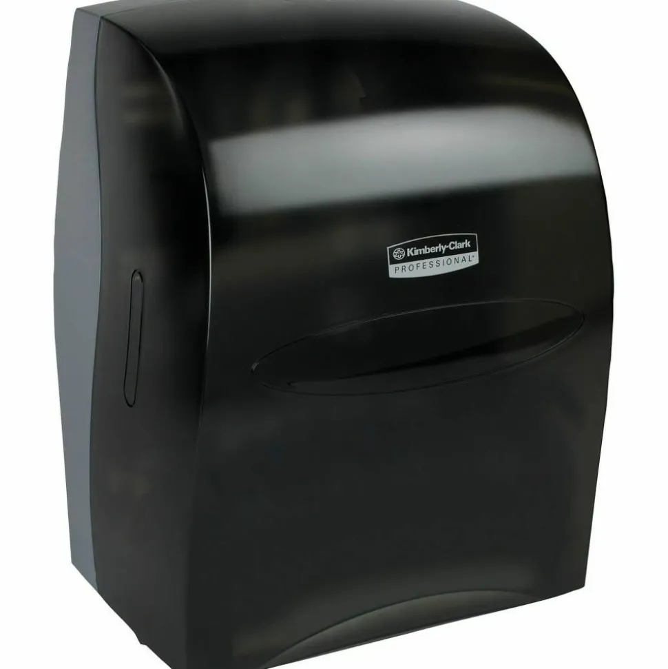 Kimberly-Clark Professional Sanitouch Manual Touchless Hard-Roll Paper Towel Dispenser, Black