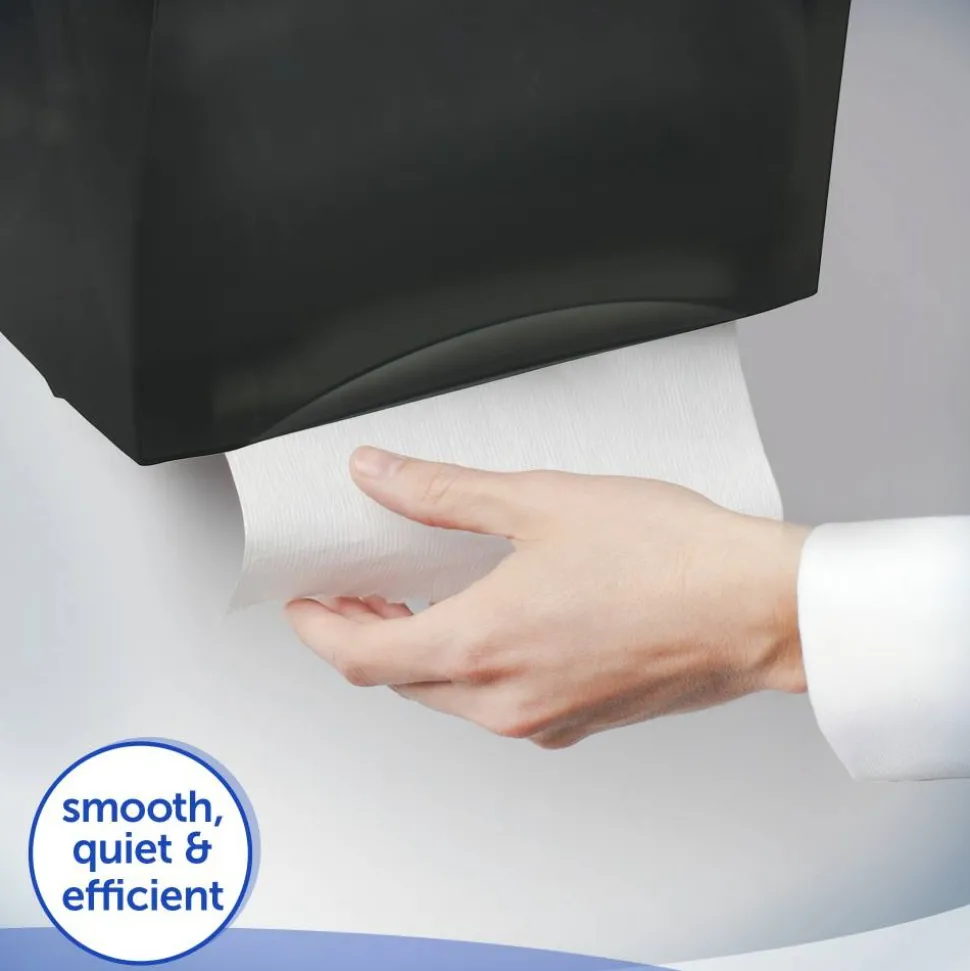 Kimberly-Clark Professional Sanitouch Manual Touchless Hard-Roll Paper Towel Dispenser, Black