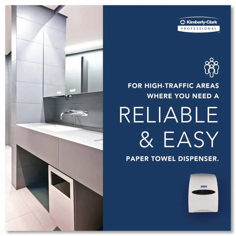 Kimberly-Clark Professional Sanitouch Manual Hard Roll Towel Dispenser - Touchless Dispenser - 16.1"x12.6"x 10.2" Depth - 09991