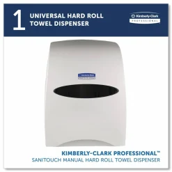 Kimberly-Clark Professional Sanitouch Manual Hard Roll Towel Dispenser - Touchless Dispenser - 16.1
