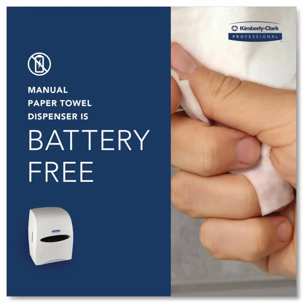 Kimberly-Clark Professional Sanitouch Manual Hard Roll Towel Dispenser - Touchless Dispenser - 16.1"x12.6"x 10.2" Depth - 09991