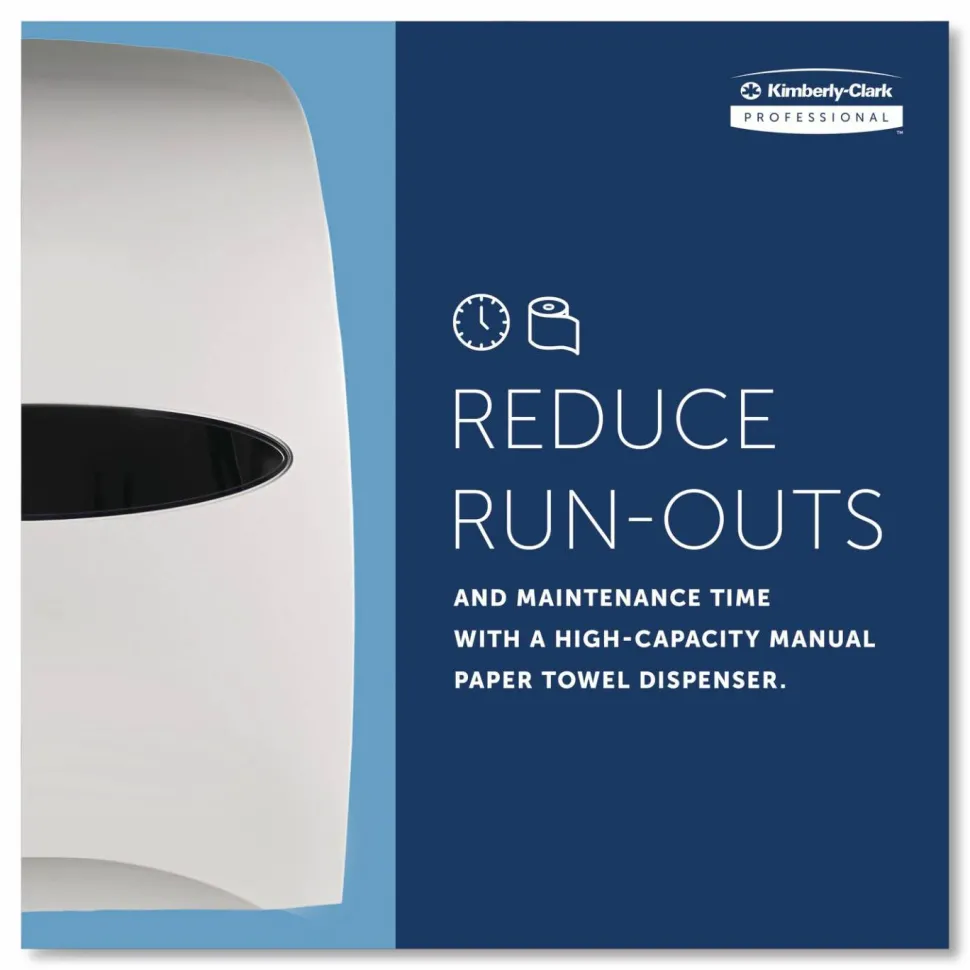 Kimberly-Clark Professional Sanitouch Manual Hard Roll Towel Dispenser - Touchless Dispenser - 16.1"x12.6"x 10.2" Depth - 09991