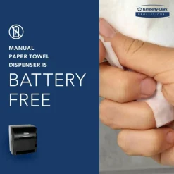 Kimberly-Clark Professional In-Sight LEV-R-MATIC Roll Towel Dispenser, Smoke Gray
