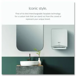 Kimberly-Clark Professional* ICON Automatic Roll Towel Dispenser, 20.12 x 16.37 x 13.5, Silver Mosaic