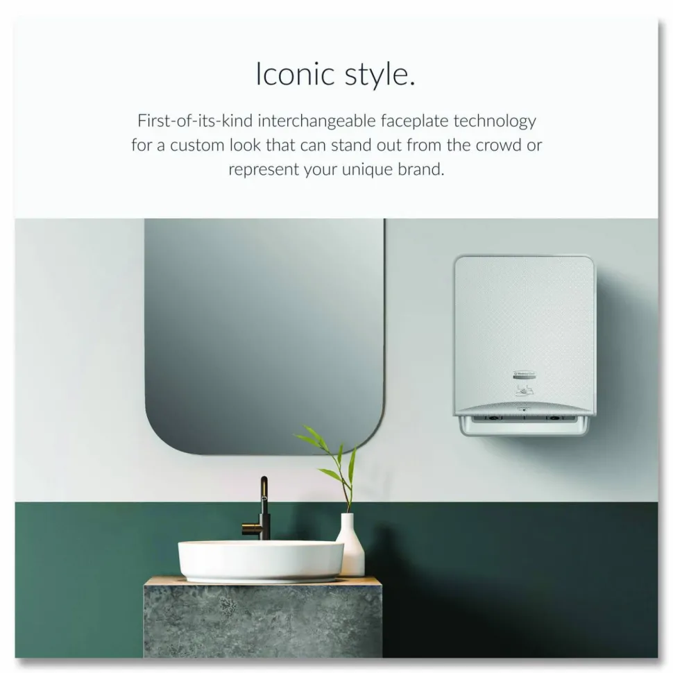 Kimberly-Clark Professional* ICON Automatic Roll Towel Dispenser, 20.12 x 16.37 x 13.5, Silver Mosaic