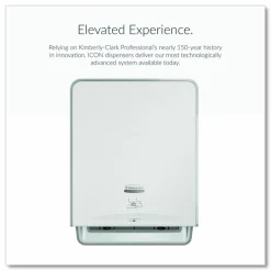 Kimberly-Clark Professional* ICON Automatic Roll Towel Dispenser, 20.12 x 16.37 x 13.5, White Mosaic
