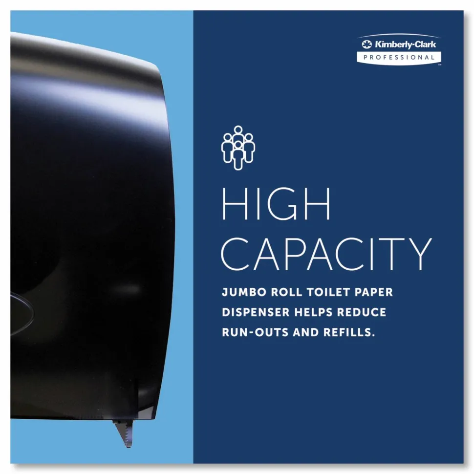 Kimberly Clark Professional Plastic Jumbo Roll Toilet Paper Dispenser, Smoke