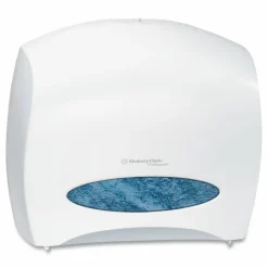 Kimberly-Clark Professional* JRT Jr. Escort Jumbo Roll Bath Tissue Dispenser, 16 x 5.75 x 13.88, Pearl White