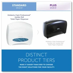 Kimberly-Clark Professional* JRT Jr. Escort Jumbo Roll Bath Tissue Dispenser, 16 x 5.75 x 13.88, Pearl White