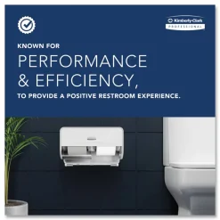 Kimberly-Clark Professional* JRT Jr. Escort Jumbo Bathroom Tissue Dispenser, 13.33 x 5.75 x 16, Smoke