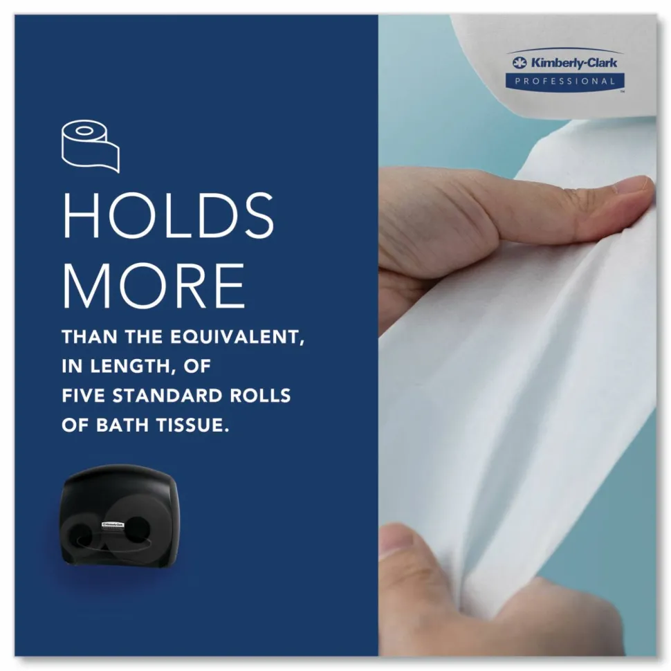 Kimberly-Clark Professional* JRT Jr. Escort Jumbo Bathroom Tissue Dispenser, 13.33 x 5.75 x 16, Smoke