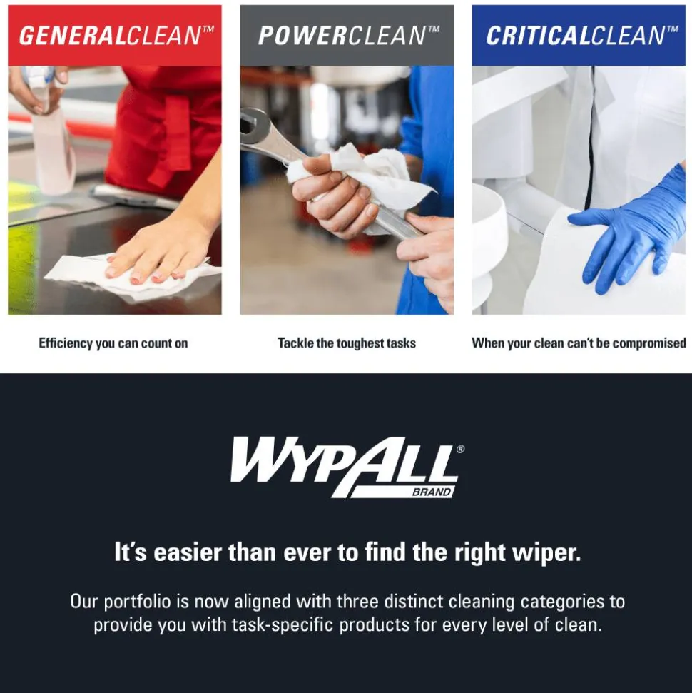 Kimberly-Clark Professional Wipers WypAll X60 Pop-Up Box, 9 1/10" x 16 4/5", Box Of 118