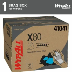 Kimberly-Clark Professional Wipers Wypall X80 Brag Box , Box Of 160