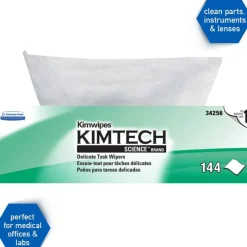 Kimberly-Clark Professional Kimtech Science Kimwipes Pop-Up Box, 14 7/10" x 16 3/5", 144/Box