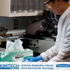 Kimberly-Clark Professional Kimtech Science Kimwipes Pop-Up Box, 14 7/10" x 16 3/5", 144/Box