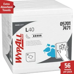 Kimberly-Clark Professional Wipers Wypall L40, 1/4 Fold, Pack Of 56